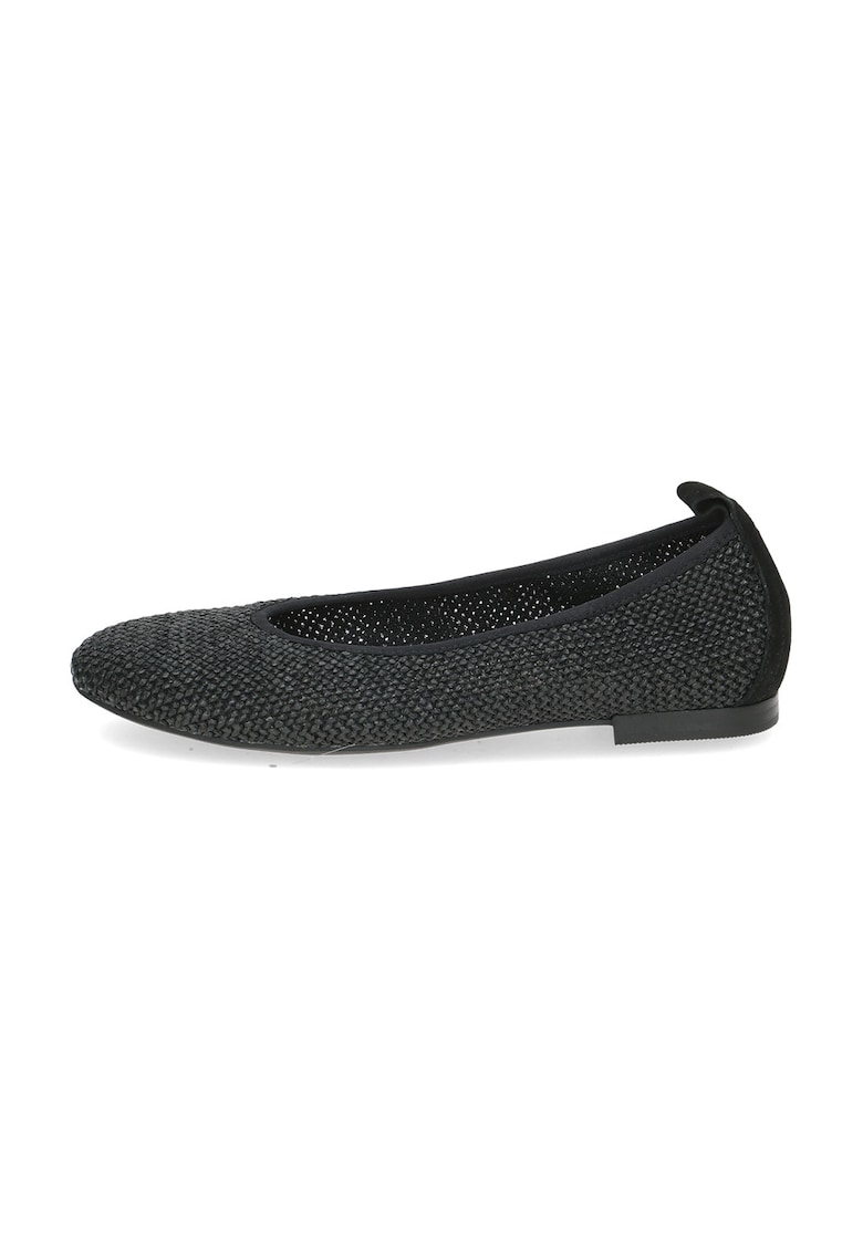 Balerini din material textil - Negru