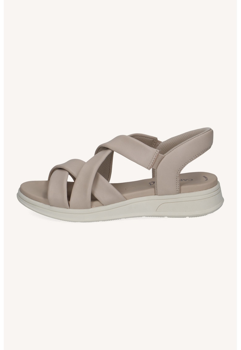 Sandale slip-on din piele - Bej