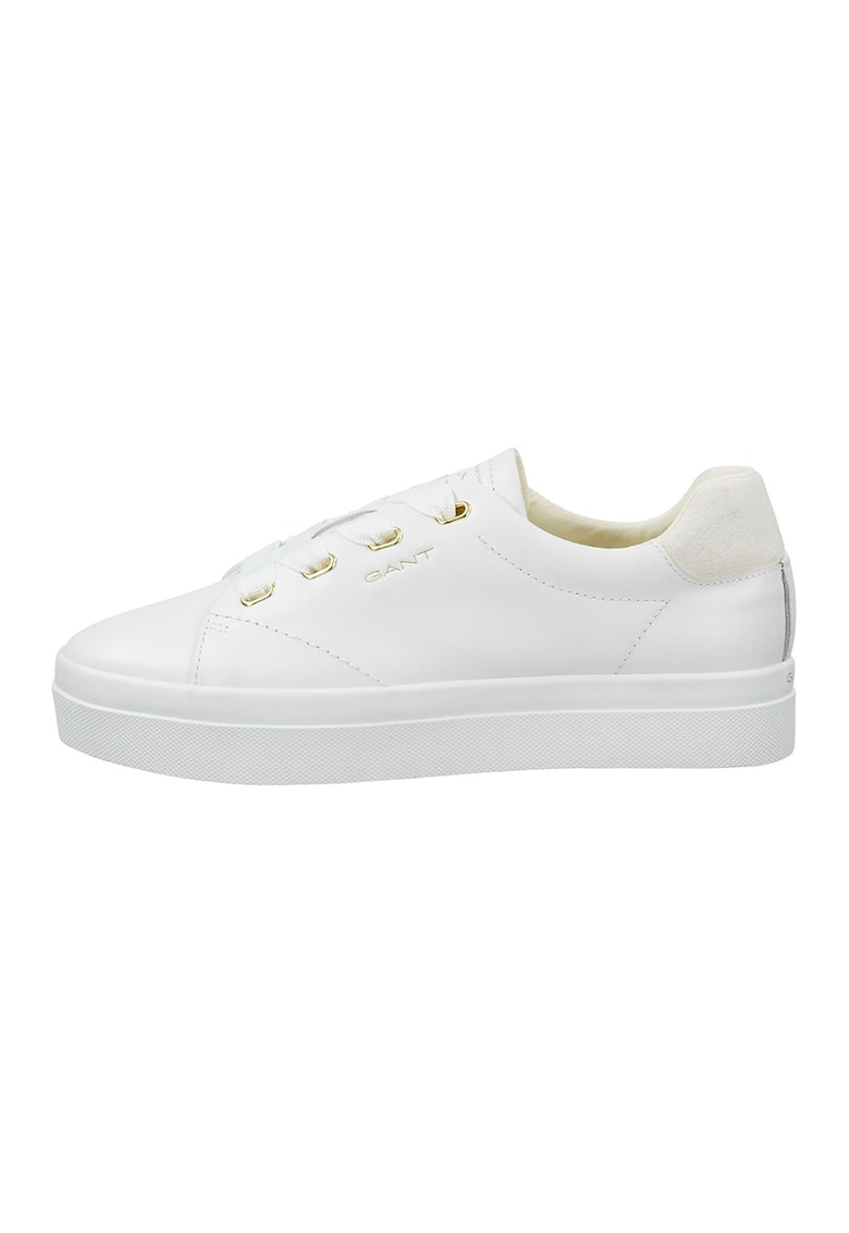 Pantofi sport cu talpa flatform Avona - Negru/Alb optic/Gri antracit