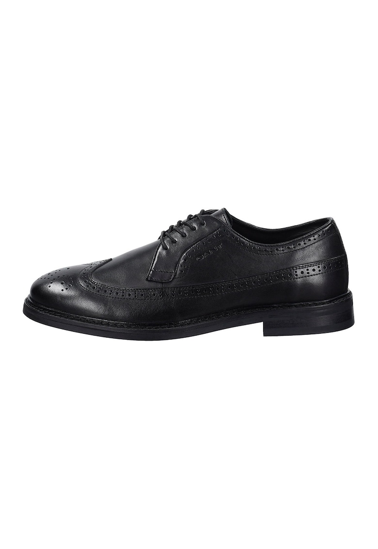 Pantofi din piele cu model brogue Bidford - Negru