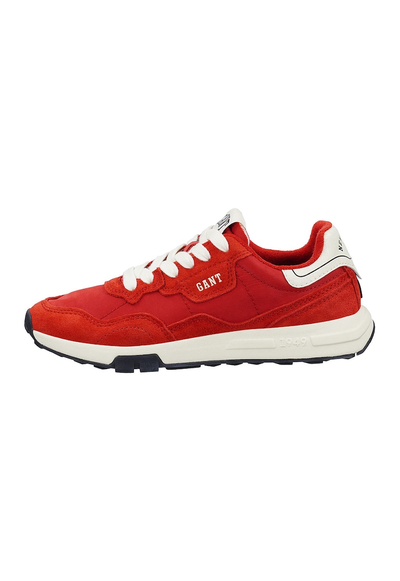 Pantofi sport cu insertii din piele intoarsa Youtron - Rosu