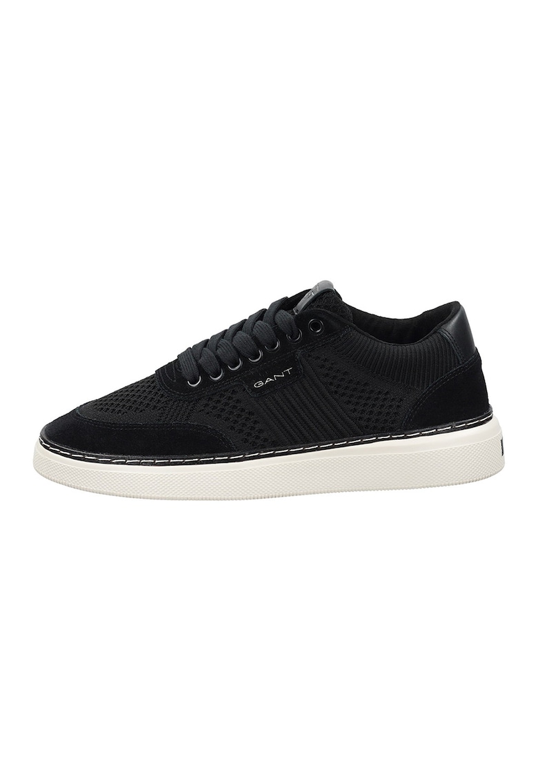 Pantofi sport cu garnituri din piele intoarsa San Prep - Negru