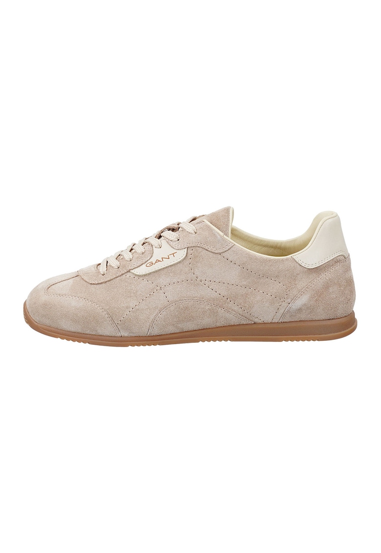 Panofi sport low-cut din piele intoarsa Spearclub - Bej