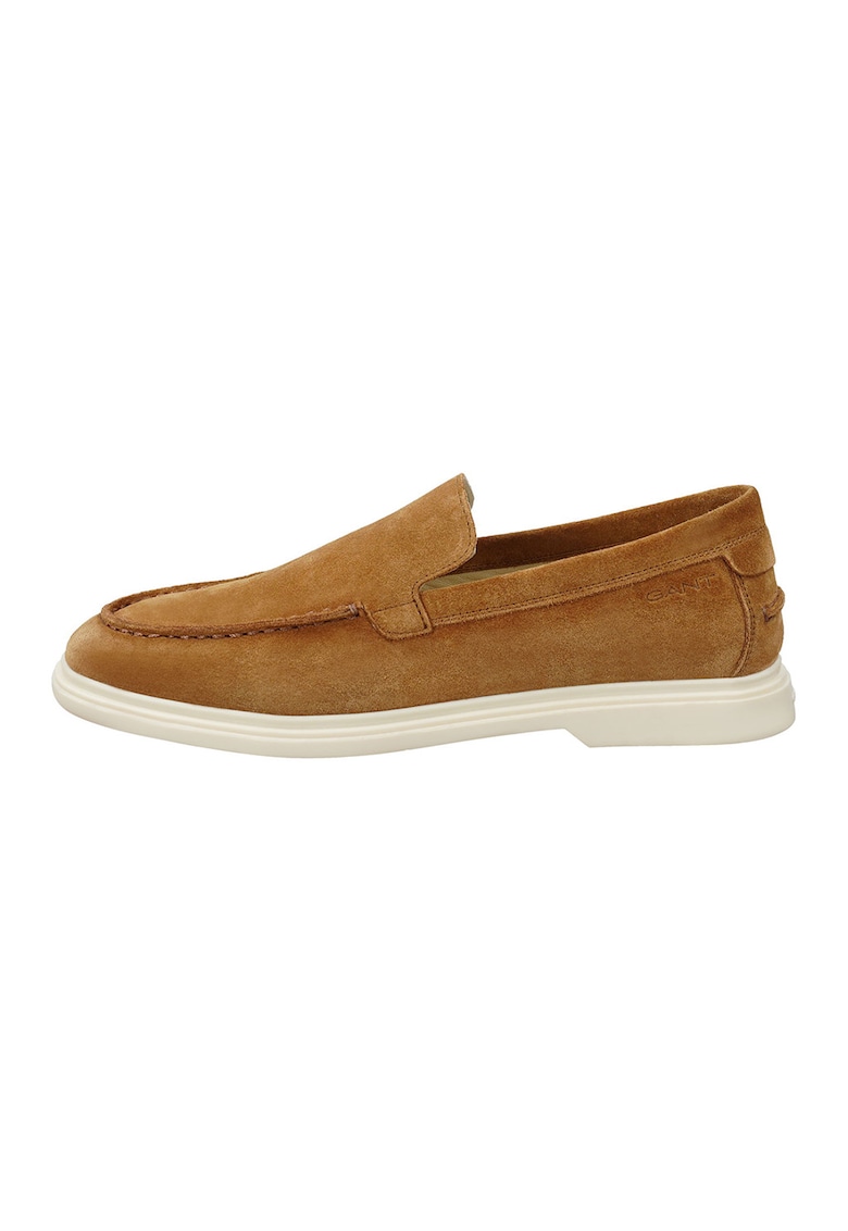 Pantofi loafer din piele intoarsa Boery - Maro deschis
