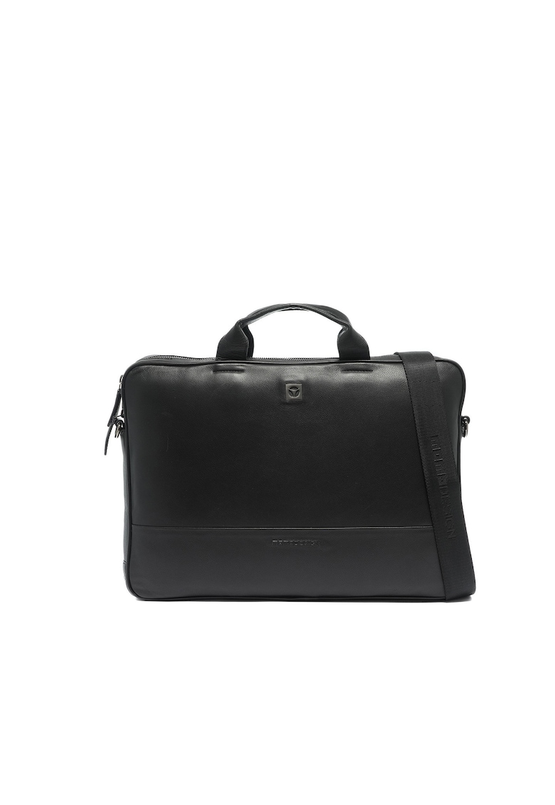 Servieta din piele cu maner Erewhon - Negru