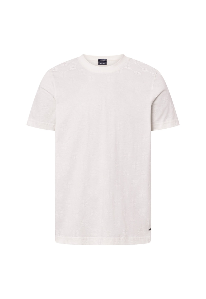 Tricou de bumbac cu imprimeu logo Berno - Alb