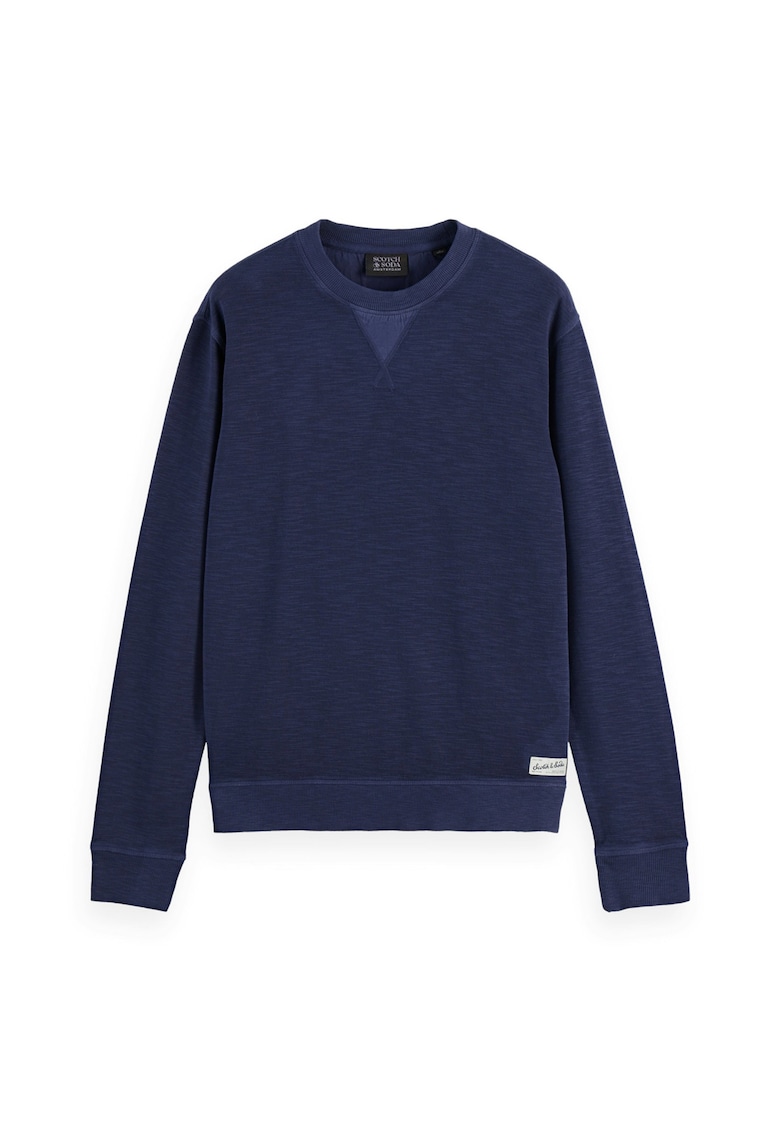 Bluza uni de trening cu model structurat - Albastru inchis