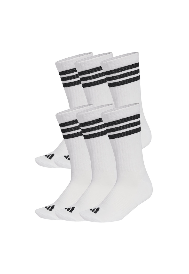 Set de sosete lungi unisex - 6 perechi - Alb