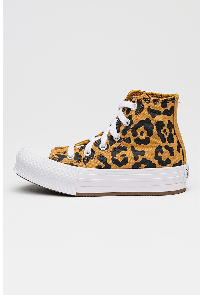 Tenisi cu animal print Chuck Taylor All Star - Negru/Galben sofran