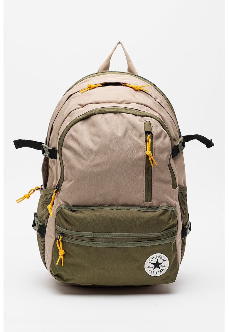 Rucsac unisex cu buzunare multiple Straight Edge - Bej/Kaki