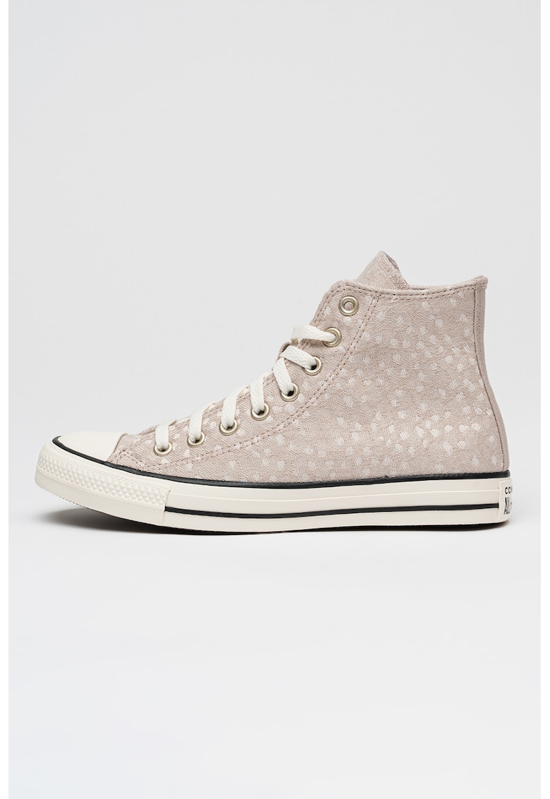 Tenisi mid-cut cu model Chuck Taylor All Star - Negru/Gri/Bej