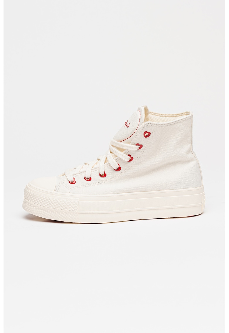 Tenisi mid-high Chuck Taylor All Star Lift - Alb