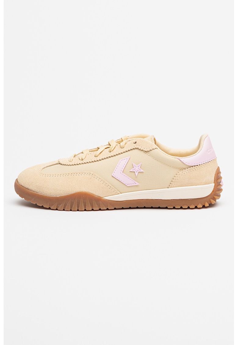 Pantofi sport unisex Run Star din piele intoarsa - Roz/Bej deschis