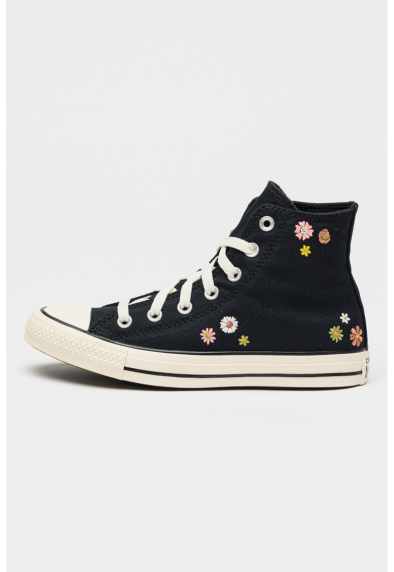 Pantofi sport high-cut Chuck Taylor All Star cu model floral - Albastru ultramarin