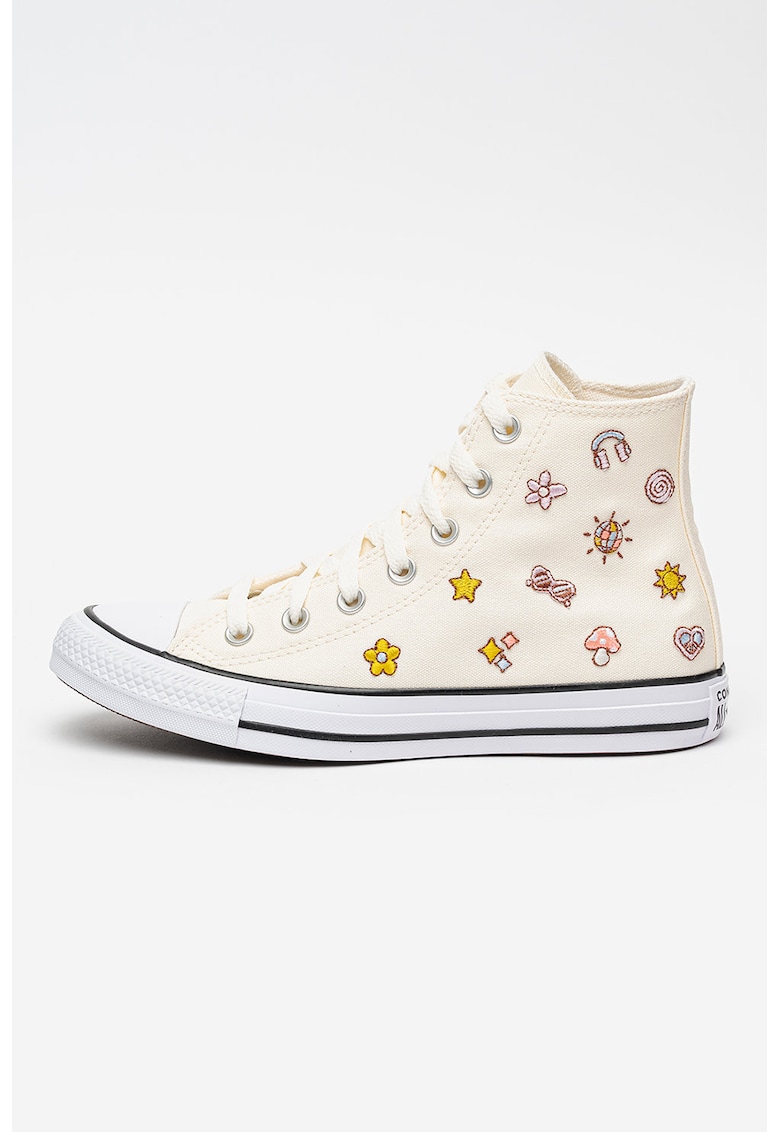 Tenisi Chuck Taylor All Star Retro cu broderie - Roz/Crem