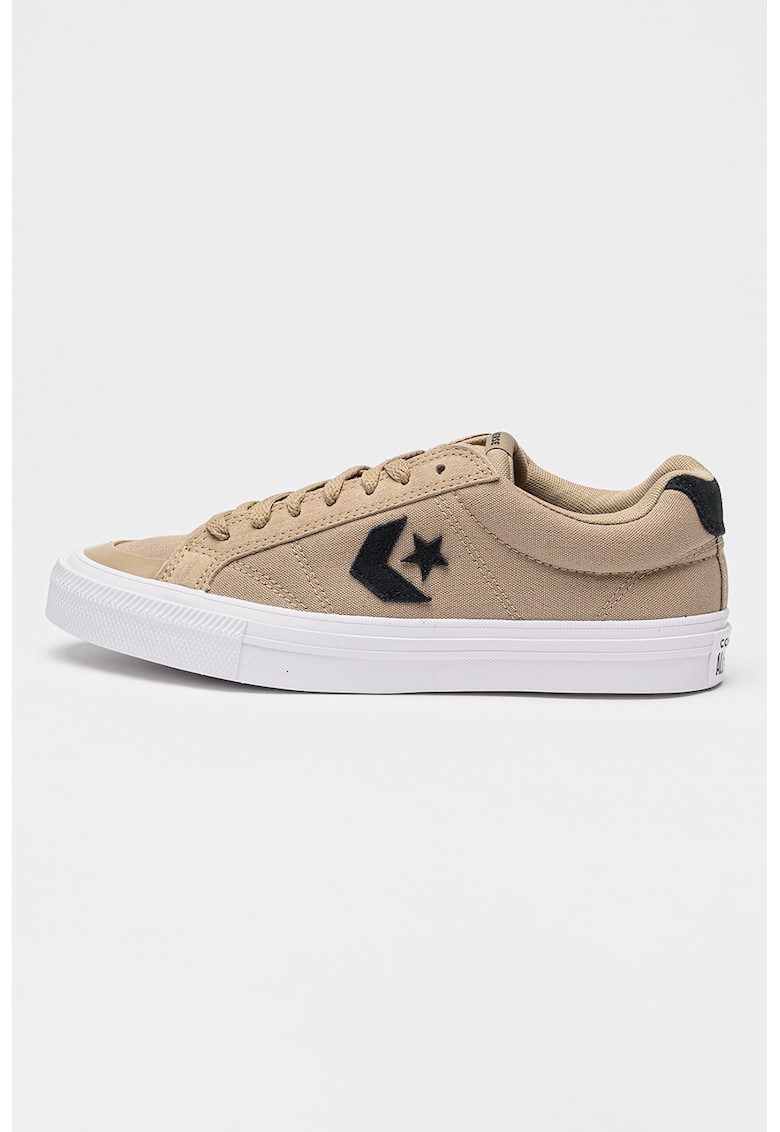 Pantofi sport low-cut din material textil - Bej