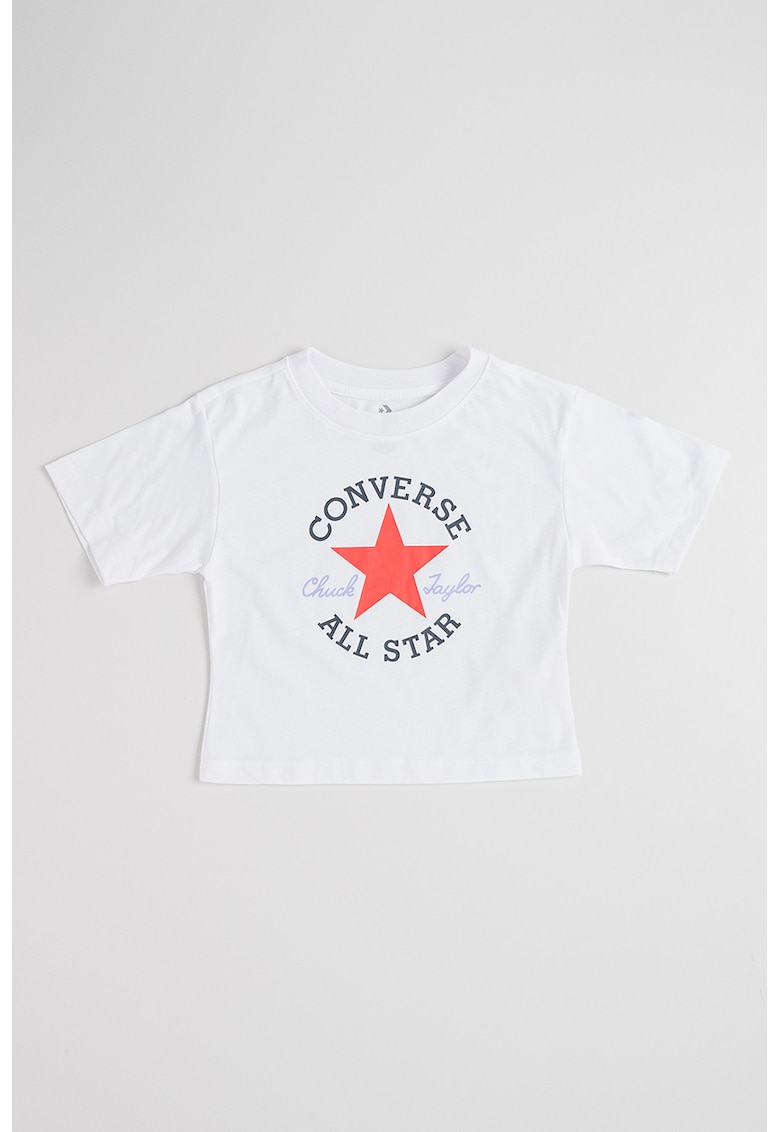 Tricou cu imprimeu logo frontal Dissected - Alb