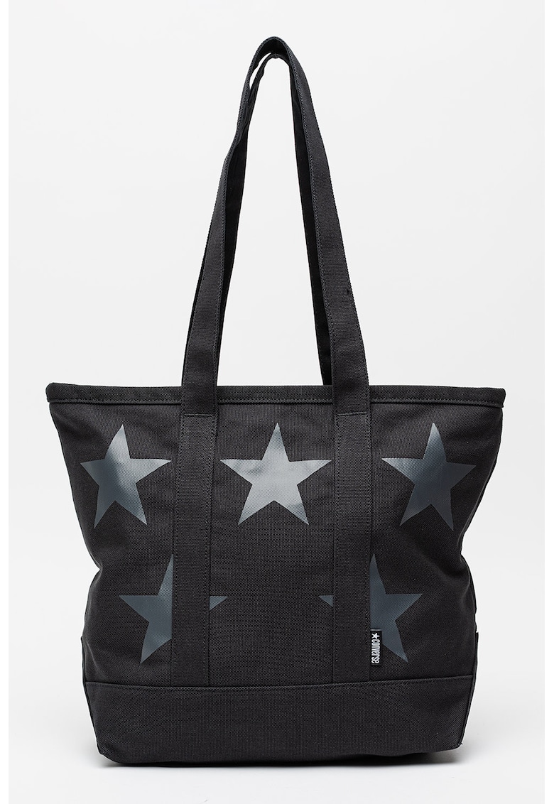 Geanta tote din panza Five Star - Negru