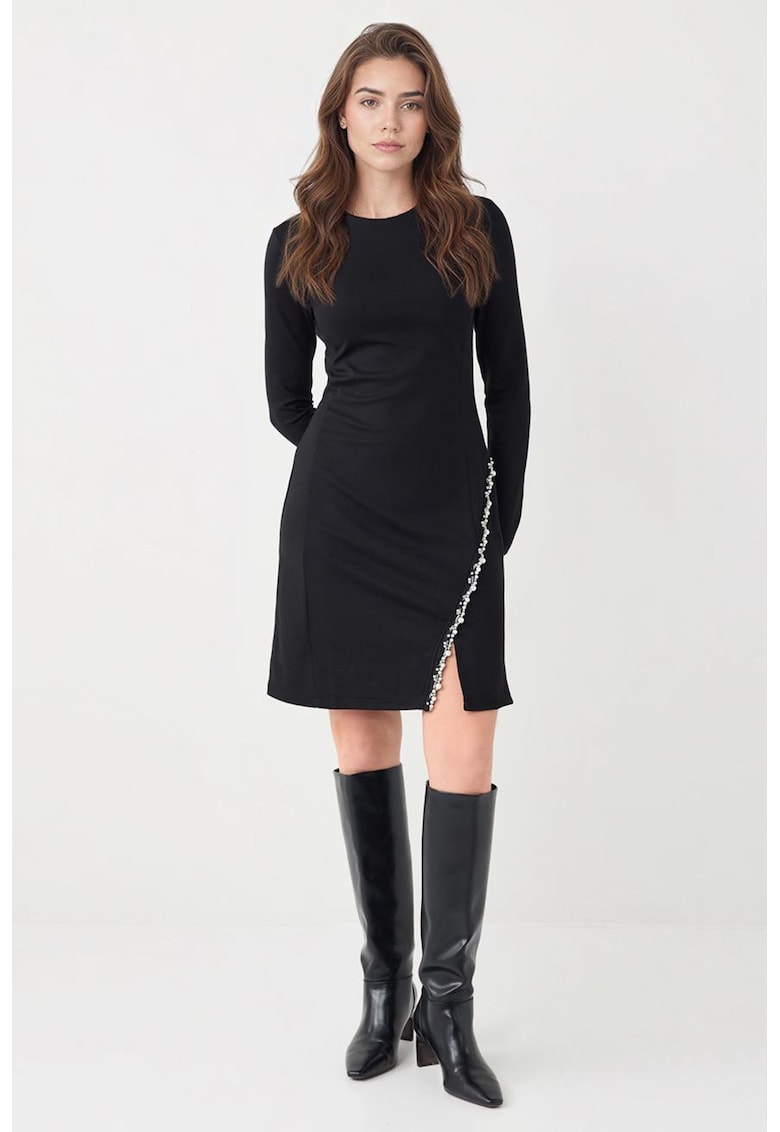 Rochie midi cambrata - Negru