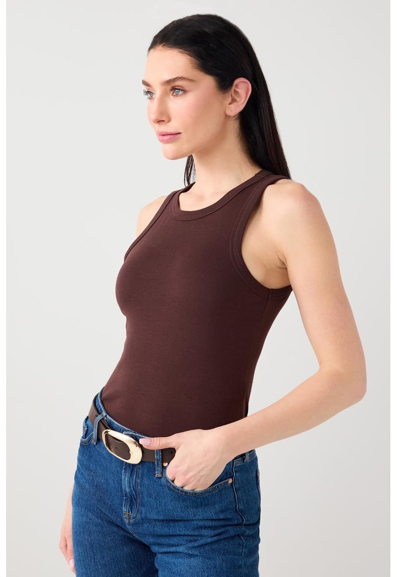 Top slim fit - Maro inchis