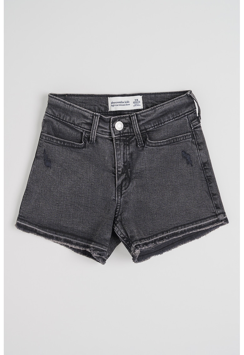 Blugi scurti relaxed fit - Gri inchis