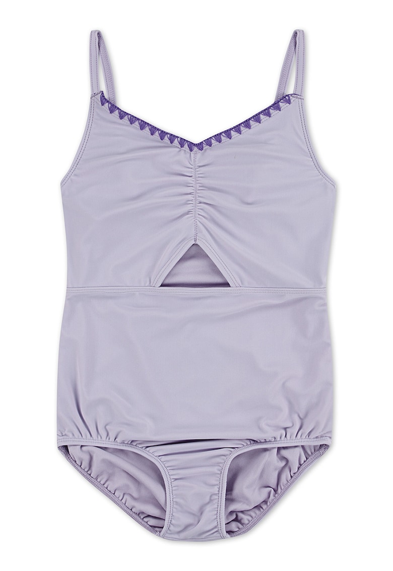 Costum de baie intreg cu bretele ajustabile - Liliac prafuit