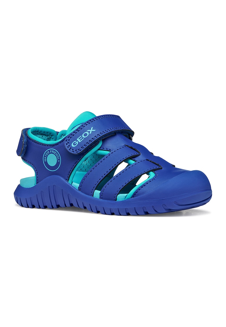 Sandale fisherman din piele ecologica - Albastru royal