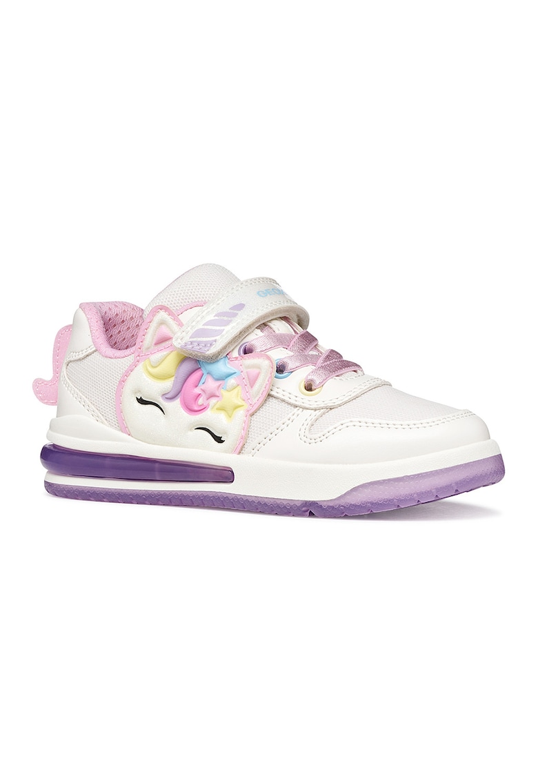 Pantofi sport Sketlite cu velcro - Alb/Lila
