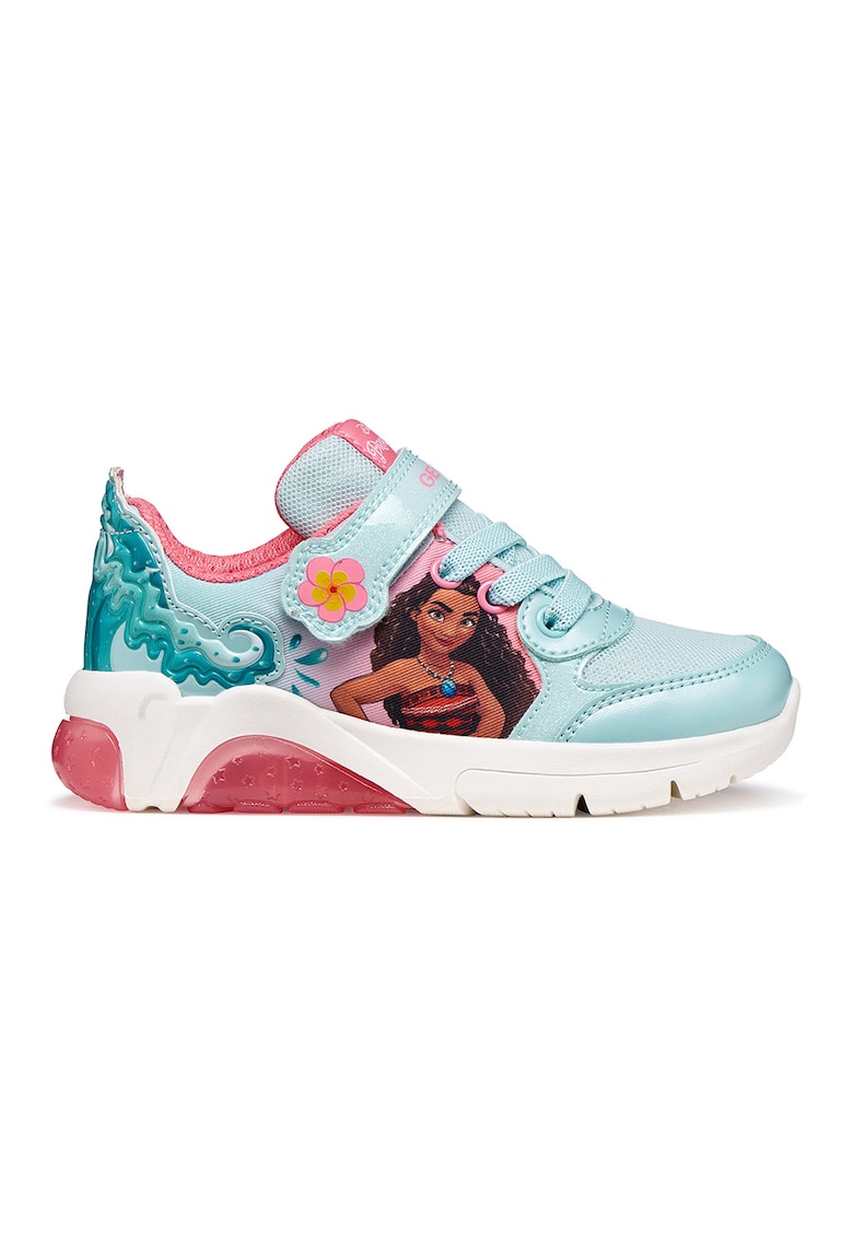 Pantofi sport Fadinlight cu design si lumini - Coral/Albastru glaciar