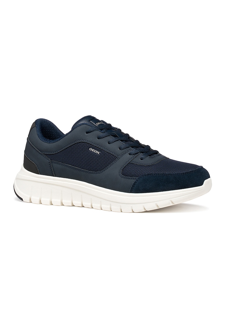 Pantofi sport Herren din material textil cu insertii din piele ecologica - Albastru ultramarin