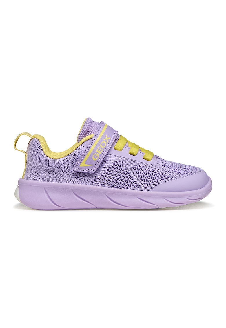 Pantofi sport Foot Run cu velcro si perforatii - Violet