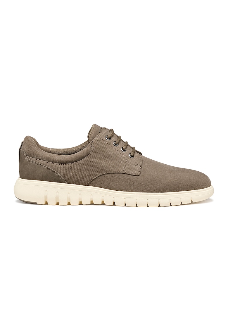 Pantofi din material textil cu insertii din piele Adacter F - Maro taupe