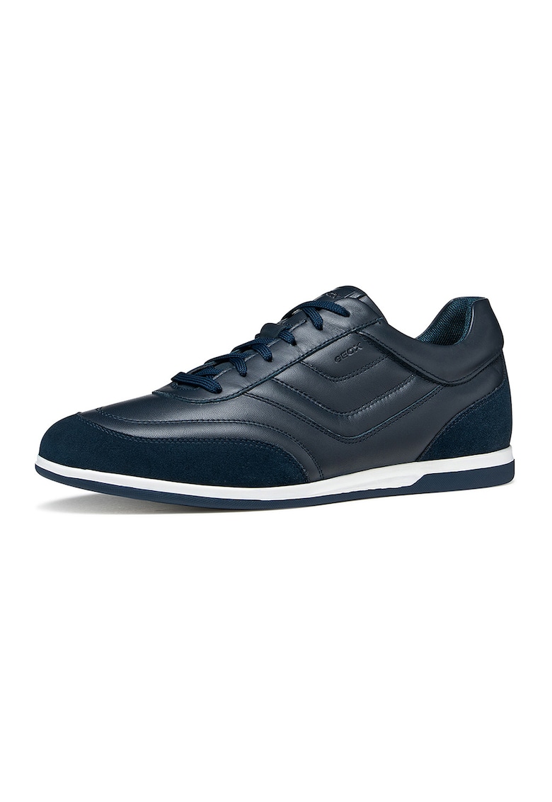 Pantofi sport Renan low-cut din piele - Bleumarin