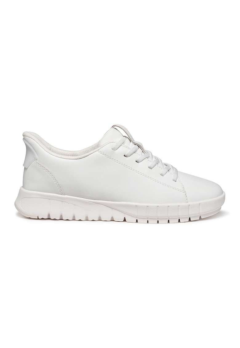 Pantofi sport low-cut de piele - Alb