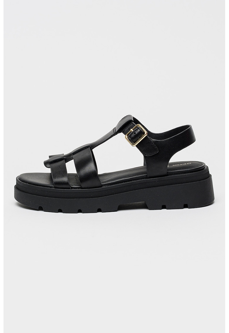 Sandale fisherman din piele Adacter - Negru