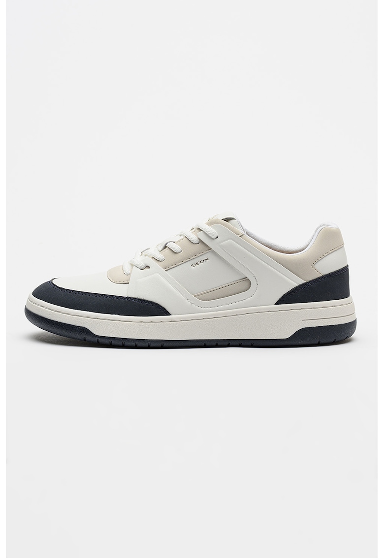 Pantofi sport Sedral Court din piele - Alb/Bleumarin