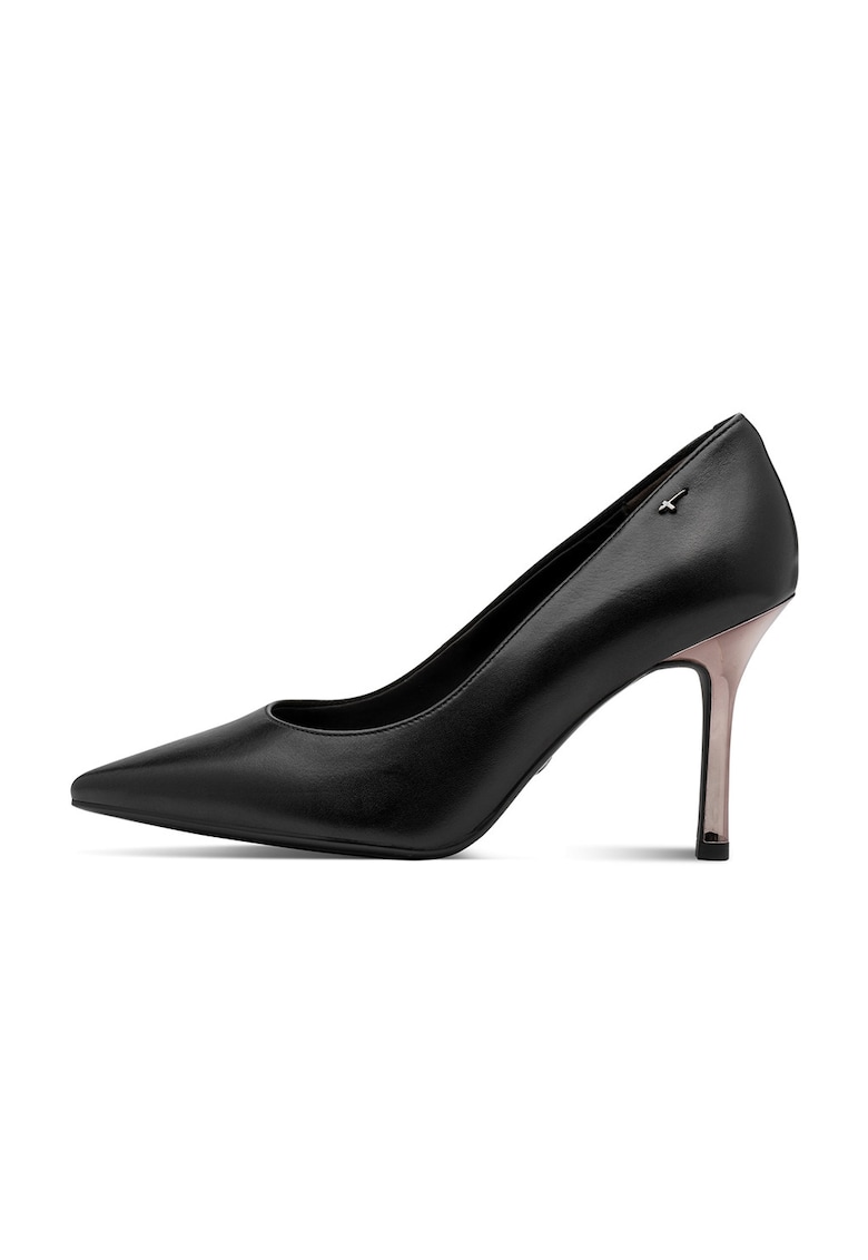 Pantofi stiletto de piele - Negru