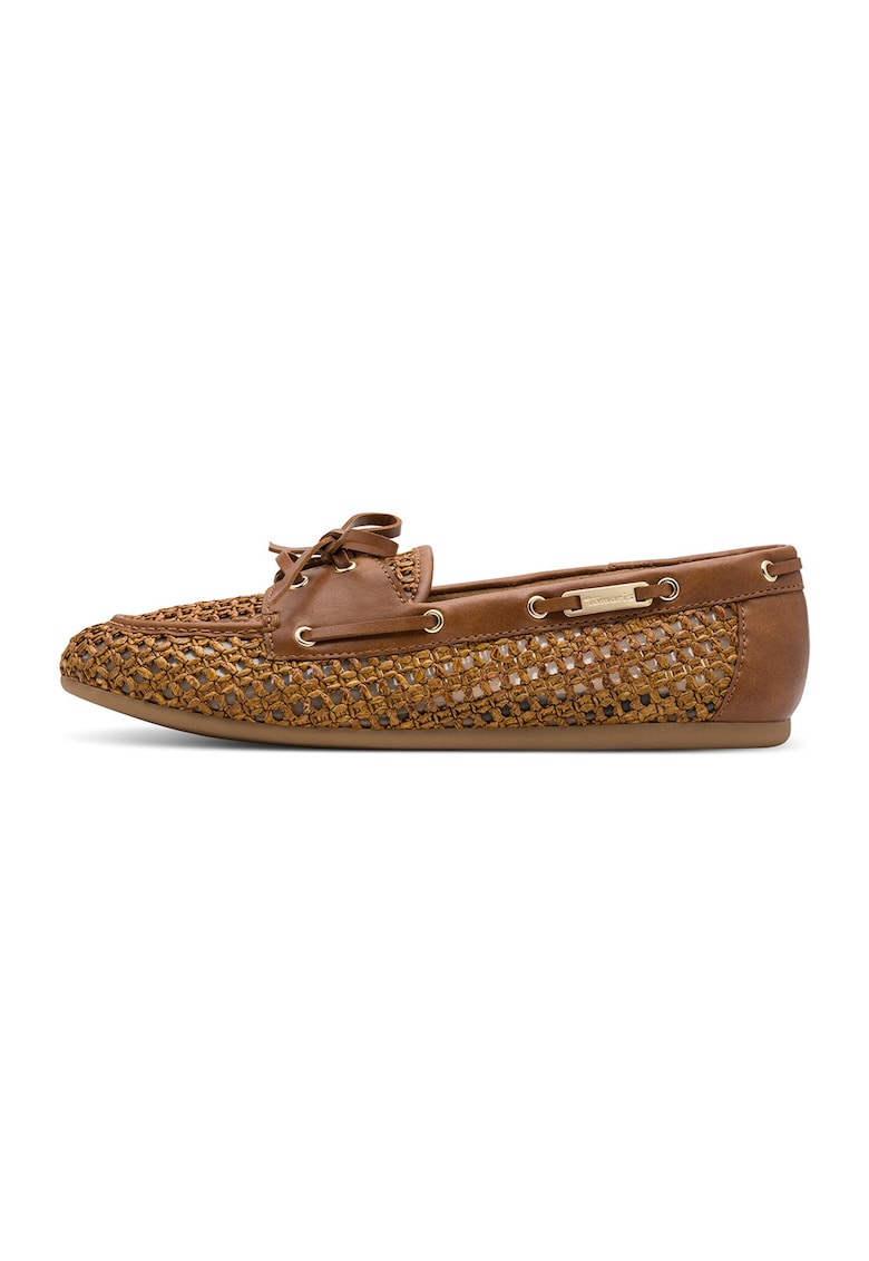 Mocasini cu sireturi Essentials - Maro scortisoara