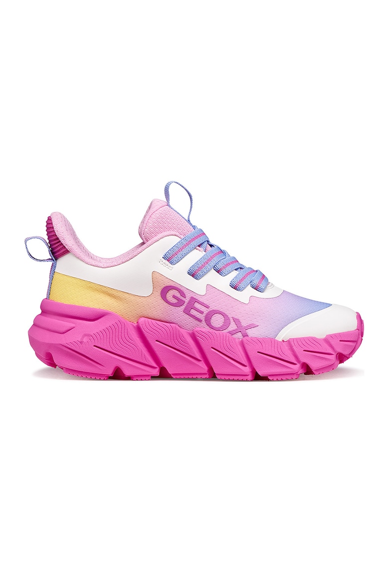 Pantofi sport Flexyper Fast wedge - Roz pastel/Galben deschis/Violet pastel