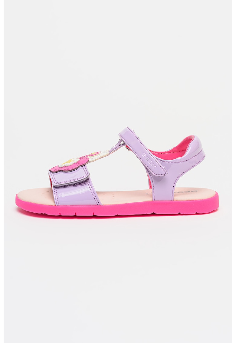 Sandale cu velcro Joyfoot - Lila/Roz