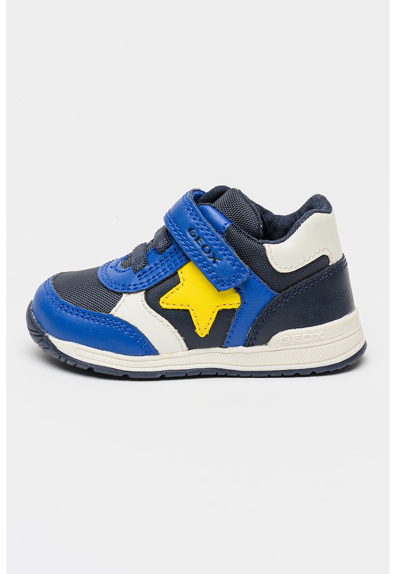 Pantofi sport Rishon cu inchidere velcro - Galben sofran/Alb murdar/Albastru
