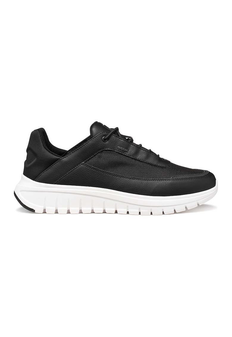 Pantofi sport Spherica Actif din piele ecologica cu insertii din plasa - Negru