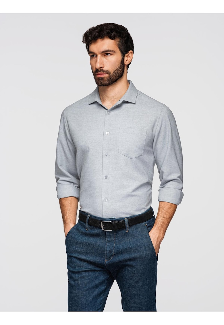 Camasa clasica cu croiala regular fit K694 - Gri deschis