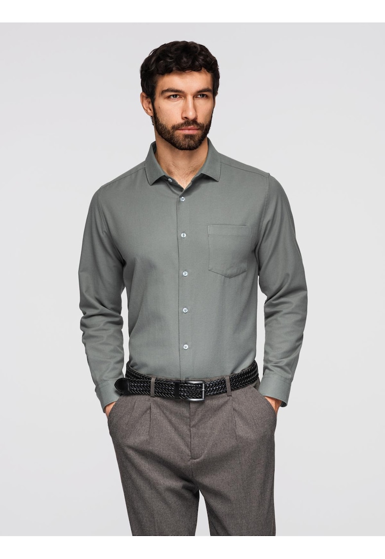 Camasa clasica cu croiala regular fit K694 - Kaki
