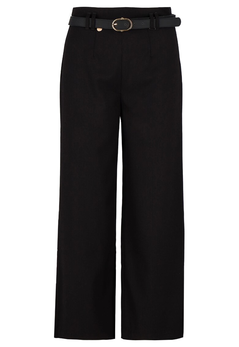 Pantaloni din material cu picior lat - Comfort Fit - R-Hus - negru - Negru