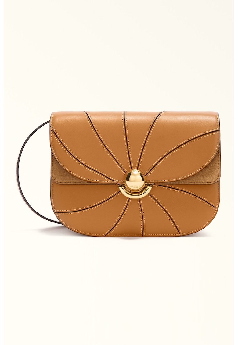 Geanta crossbody din piele Sfera S - Maro scortisoara
