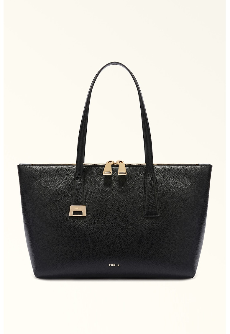 Geanta tote din piele Olivia - Negru