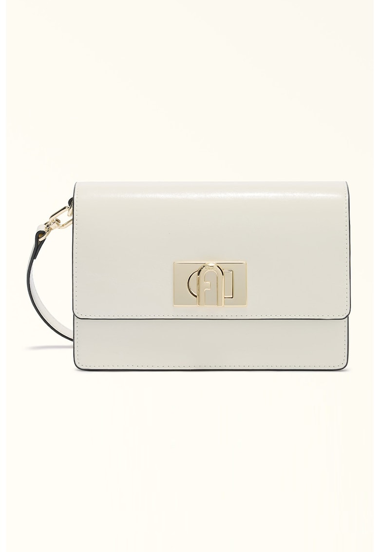 Geanta crossbody mini din piele 1927 - Alb