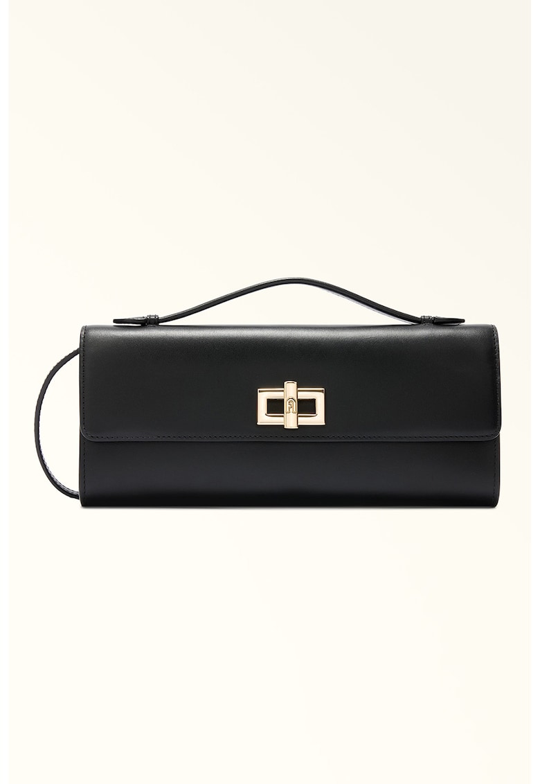 Geanta crossbody de piele Clara - Negru
