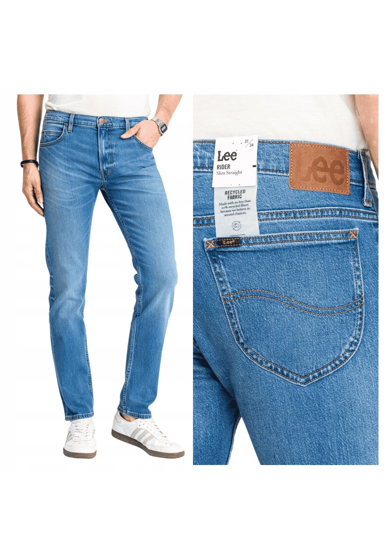 Blugi Rider Slim Fit pentru Barbati - Albastru